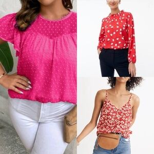 J Crew & Madewell Premade Set Of 3 Tops Bundle L 14